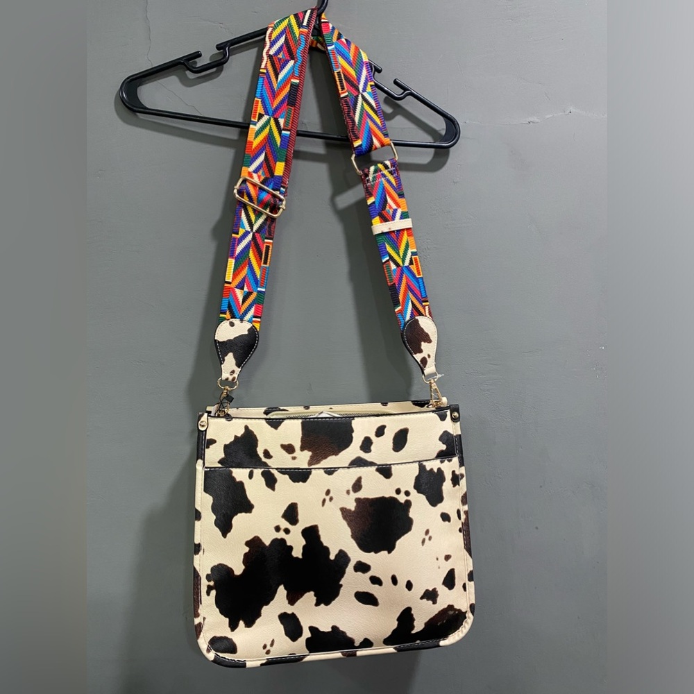 Cow-print Purse